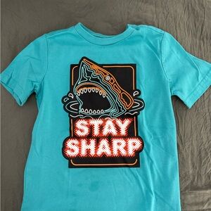 Stay Sharp Kids Shark Tee - Blue